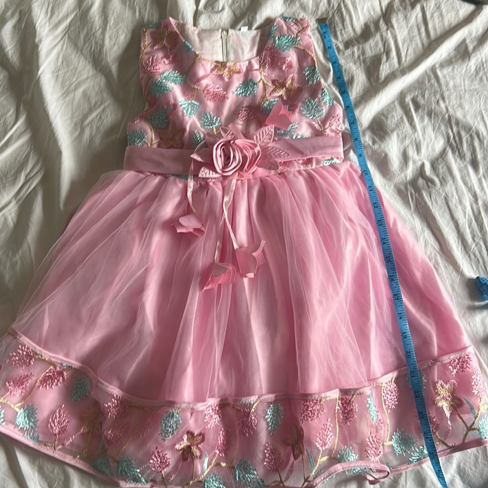 Pink party dress for girls size 7 nwot